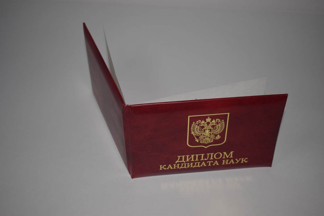 Диплом Кандидата Наук 2001-2012 в Северодвинске корка